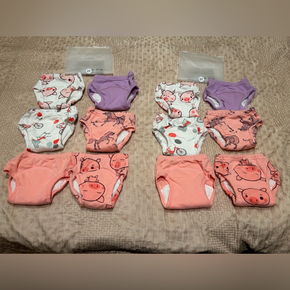 EZ Moms 6pk Training Pants, 4 sets available, Sz 2T and 3T